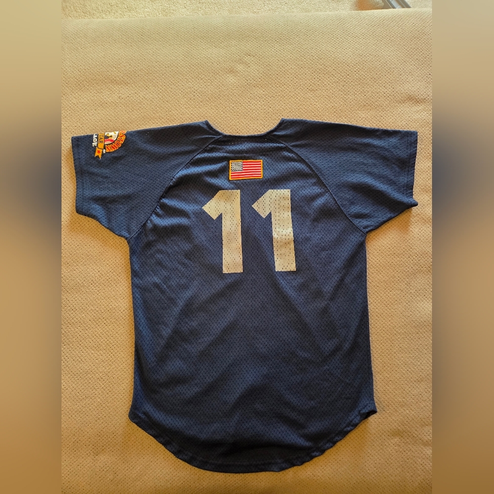 Cooperstown All Star village Blue Jersey #11 Adult Small Preowned jersey - Picture 9 of 13